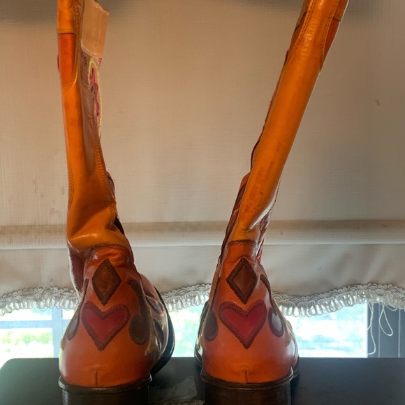 Gianni Barbato Womens Leather Side Zip Western Boots - Picture 12 of 16